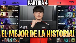 ESTE T1 ES EL MEJOR DE LA HISTORIA! - T1 vs GEN GAME 4 RESUMEN LCK SPRING 2022 FINALS