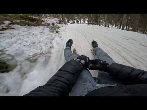 Val di Funes, Alto Adige  in slitta ! GoPro Hero10 4K