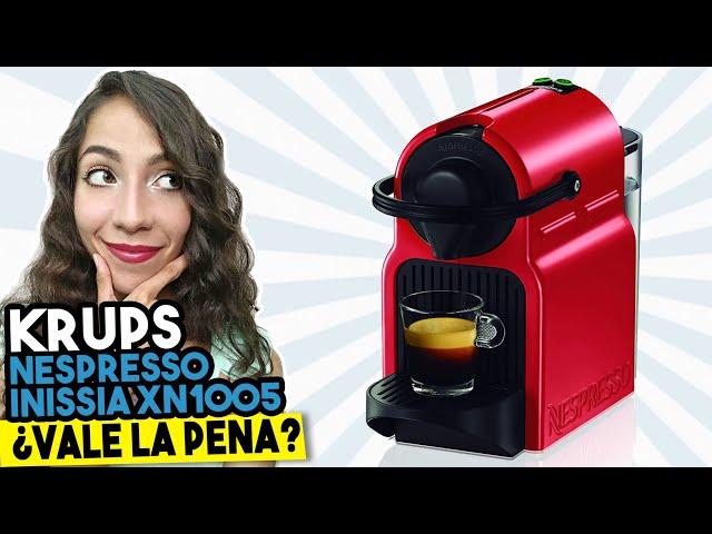 Vídeo relacionado con Nespresso Krups Inissia XN1005 - Cafetera monodosis de cápsulas Nespresso, 19 bares, apagado automático, color rojo