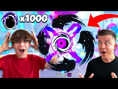 Hatch a TITANIC Black Hole Angelus in 1000 Eggs or GIVE AWAY ALL MY HUGE PETS!!