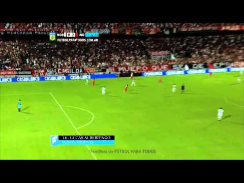 Gol de Albertengo. Newell's 0 - Independiente 2. Primera División 2015. FPT.