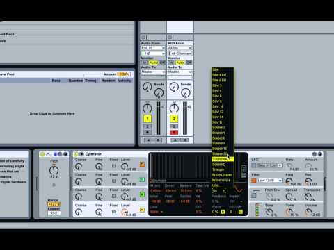 Ableton Live 8 - Sub Bass Tips and Techniques Using Operator