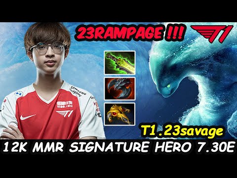 T1 23savage Morphling Rampage - 12K MMR NO MERCY WITH SIGNATURE HERO Dota 2 pro Gameplay 7.30E