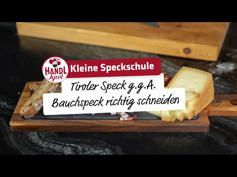 Tiroler Speck g.g.A. Bauchspeck richtig schneiden | Kleine Speckschule von HANDL TYROL