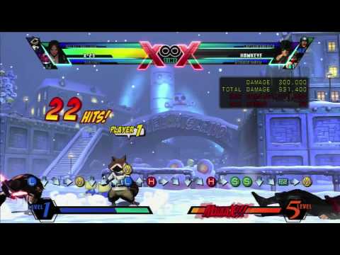 umvc3 X-23 Combo 1.2 Million 4 Meters