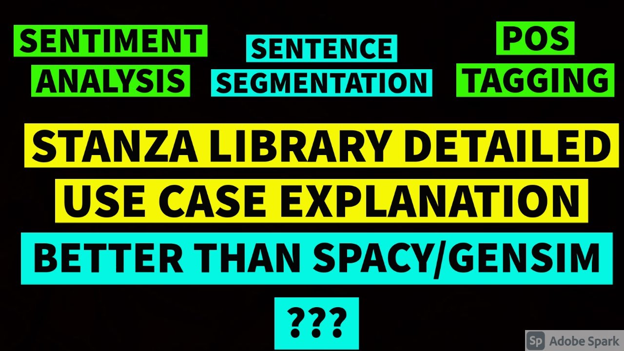 STANZA LIBRARY | NEW STANFORD PYTHON LIBRARY | BETTER THAN SPACY AND GENSIM ???????