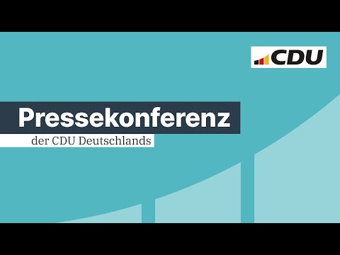 Pressekonferenz mit Bundeskanzler Friedrich Merz und dem Generalsekretär Dr. Carsten Linnemann.
