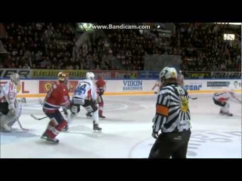 HIFK-JYP 30.10.2012 Stephane Robidasin uran ensimmäinen sm-liiga maali