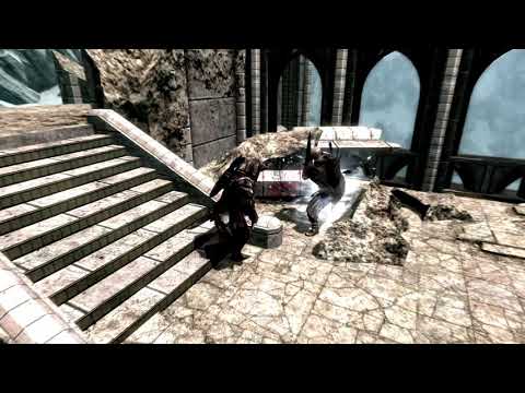 TES V: Skyrim - Zahrahmiik VS Ebony Warrior [NPC battle]