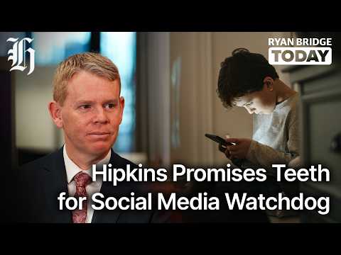 Thumbnail for 'Not above the law': Hipkins promises teeth for social media watchdog | Ryan Bridge TODAY