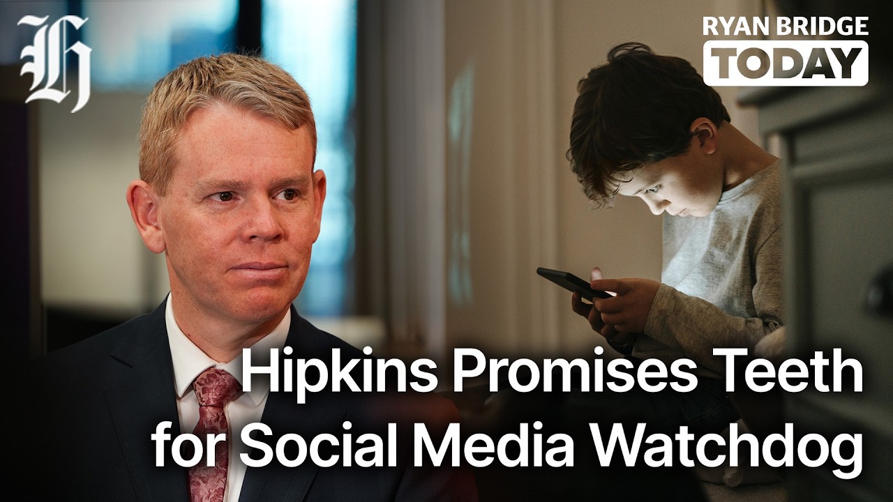 'Not above the law': Hipkins promises teeth for social media watchdog | Ryan Bridge TODAY