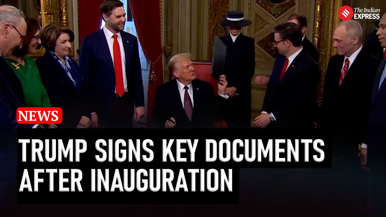 Trump Kicks Off Presidency with Historic Signing at Capitol Hill