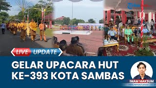 Suasana Upacara Perayaan Hari Jadi Kota Sambas Ke-393, Para ASN Kenakan Pakaian Adat Melayu