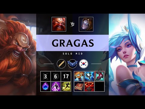 Gragas Mid vs Orianna - KR Diamond Patch 25.15