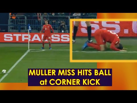 Muller embarrassed TAKES corner kick WRONG, Curled Up in shame.