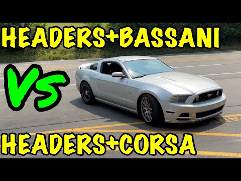 Ford Mustang GT 5.0L V8: CORSA Vs BASSANI EXHAUST!