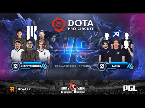 Shopify Rebellion vs ALPHA - DPC NA 2023 Tour 1: Division I - Game Highlights - BO3