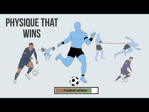 The physique of a football athlete