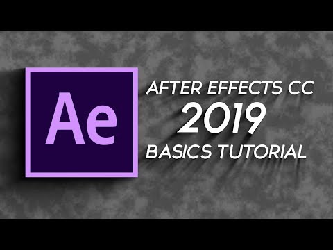 After Effects CC 2019 Basics tutorial