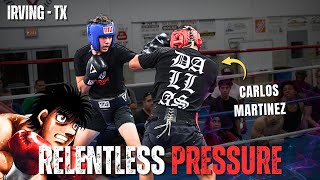 BRUTAL STRIKING! Amateur Boxer RAGES FORWARD In Sparring!