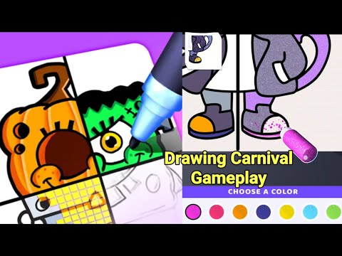 Drawing Carnival Game Gameplay - YouTube