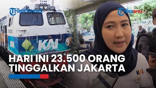 VIDEO Saat Arus Balik, Hari Ini 23.500 Pemudik Tinggalkan Jakarta dari Stasiun Gambir & Pasar Senen