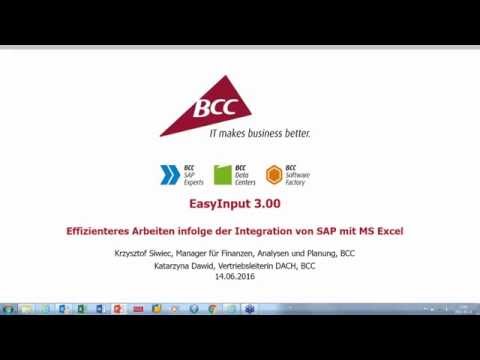 EasyInput 3.0 – Integration von MS Excel mit SAP