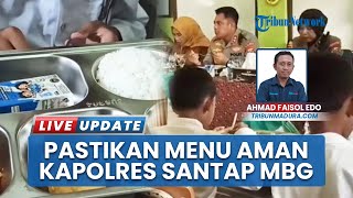 Demi Memastikan Aman Dikonsumsi Siswa, Kapolres Bangkalan Ikut Cicipi Hidangan MBG