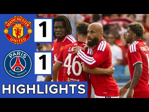 Gols e lances de PSG x Manchester United