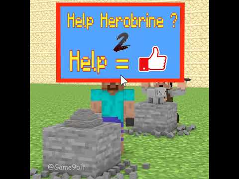 Game9bit - Can You Help Herobrine Sculpt? (bones - Imagine Dragons) #herobrine #minecraft #shorts #bones