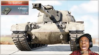 The WORST STOCK tank in War Thunder! 💀💀💀 STOCK M48A1 PAINFUL GRIND Experience!