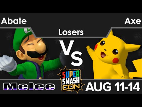 SSC16  - Abate (Luigi) vs Tempo | Axe (Pikachu) Losers - Melee