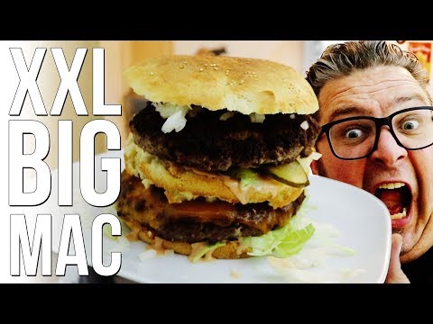 REZEPT: XXL BIG MAC - RIESEN BIG MAC BURGER - schnell und einfach selber machen!