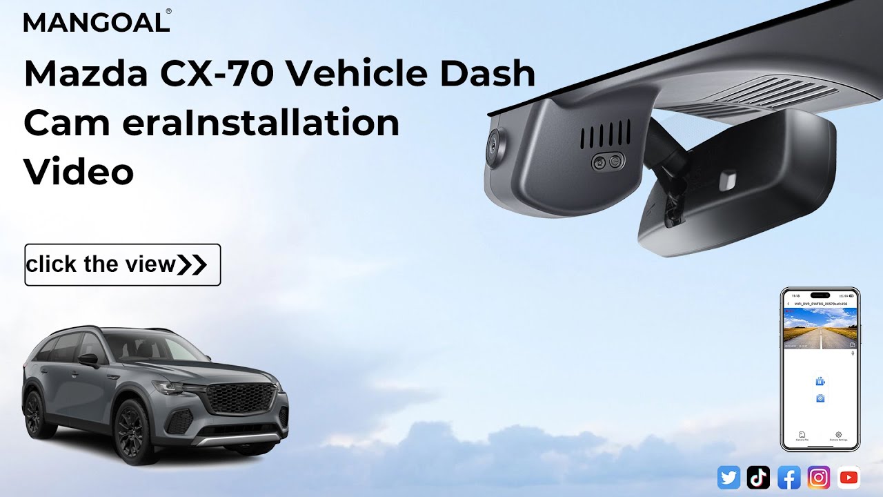 Mazda CX-70 2025 2026 Mangoaltech Dash Camera 041F Installation