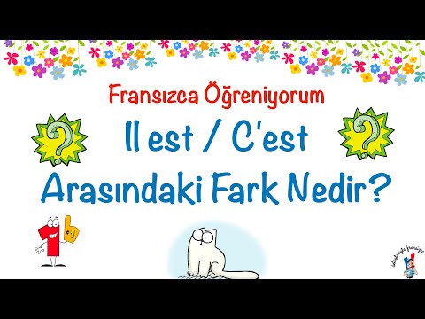 Fransızca Öğreniyorum 26: Il est / C'est Arasındaki Fark Nedir? - 1