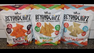 Torpillas Beyond Chipz Low Carb Tortilla Chips: Taco Street, Whole Lotta Nacho, Salty Good Review