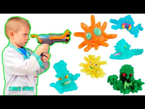 Видео для детей Доктор Даник борется с Микробами Фунгус Амунгус с помощью  Бластера Поглотителя