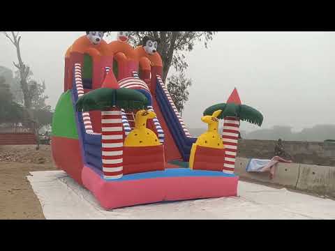 Cartoon Bouncy Inflatable Slider