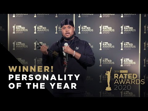 Personality of the Year - Chunkz Winner Speech | Rated Awards 2020