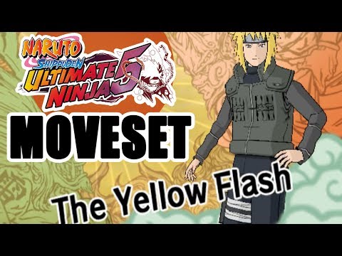 Naruto Ultimate Ninja 5 (PS2) - 4th Hokage Moveset (Minato)