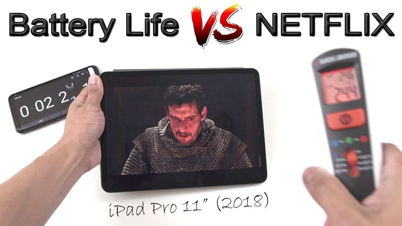 iPad Pro 2018 | Battery Life Test Watching Netflix Videos [4K]