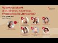 HOW to start a business, startup, freelance in Lithuania?