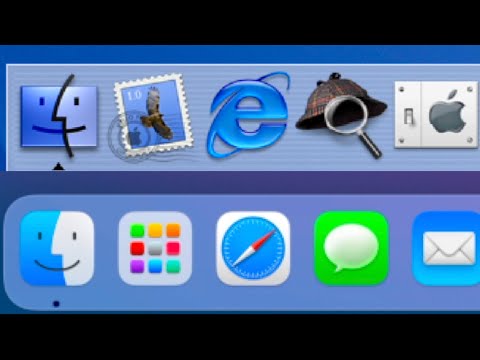 macOS Dock Evolution (10.0 - 15)