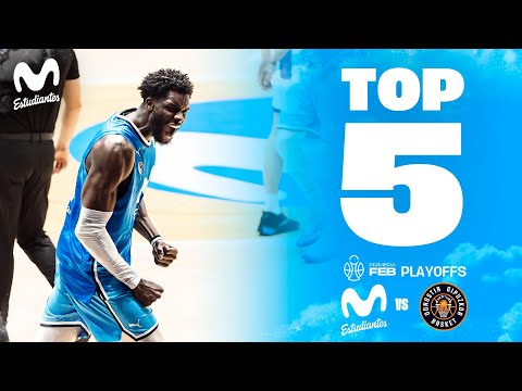 Top 5 jugadas de los partidos 1 y 2 de los playoffs entre Movistar Estudiantes - Inveready Gipuzkoa