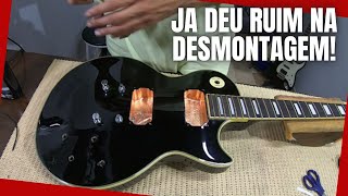 Video thumbnail for Les Paul condor CLP II S instalação de captadores malagoli Phantom + Blindagem com fita de cobre by Matheus Luthier