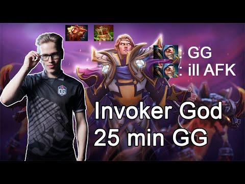 TOPSON Invoker 25 min GG vs Meepo - 7.25b