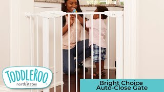 Bright Choice & Tall Bright Choice Auto-Close Gate Toddleroo by North States