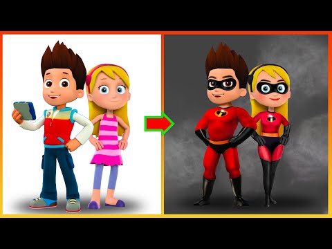 Ryder Pawpatrol And Katie Pawpatrol Transformation The Incredible - Pawpatrol Art