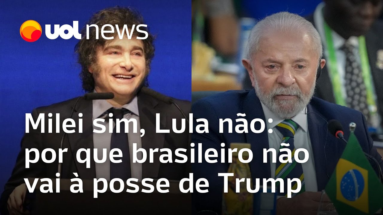 Milei sim, Lula não: por que presidente brasileiro não vai à posse de Trump