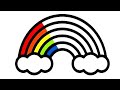 how to draw rainbow colour || drawing painting || rainbow drawing for beginner easy drawing coloring